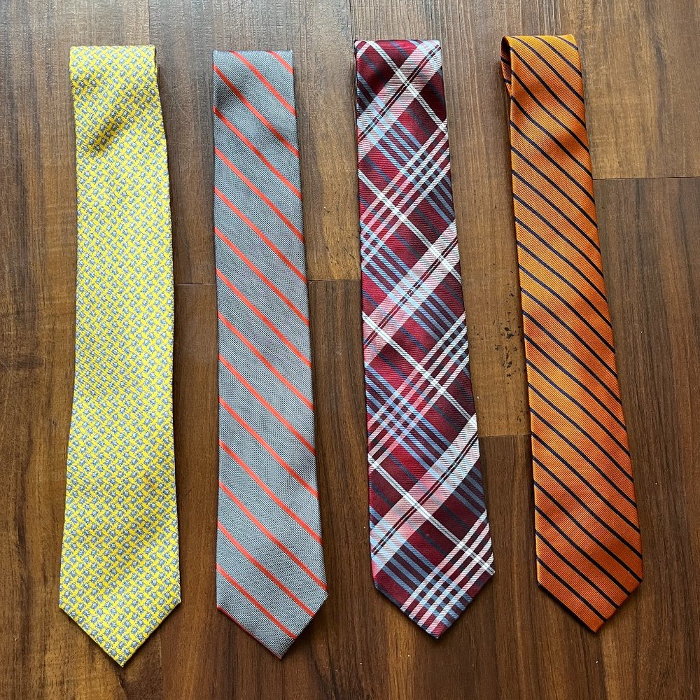 Bundle of 4 Men's Ties, Various Brands